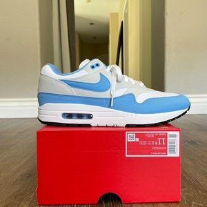 Nike Air Max 1 White University Blue White FD9082-103 Men's Sneakers 11.5